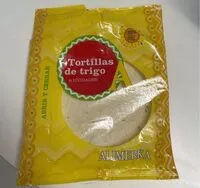 Mängden socker i Tortillas de harina de trigo
