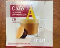 Mängden socker i Cafe expreso descafeinado