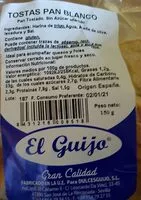 Mängden socker i Tostas Pan Blanco