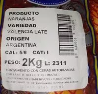 Mängden socker i Naranjas