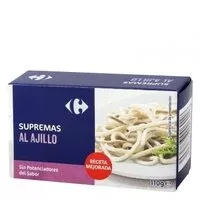 Mängden socker i Supremas al ajillo