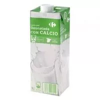 Mängden socker i Leche desnatada calcio