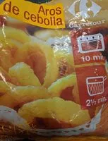 Mängden socker i Aros de cebolla