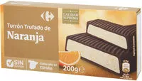 Mängden socker i Turrón trufado de naranja