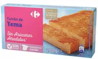 Mängden socker i Turrón yema tostada sin azúcar