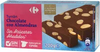 Mängden socker i Turrón chocolate con almendra sin azúcar