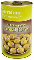 Mängden socker i Aceituna r/anchoa