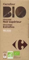 Mängden socker i Tableta de chocolate negro 74% cacao