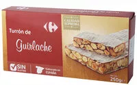 Mängden socker i Turrón guirlache