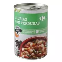 Mängden socker i Alubia c/verduras