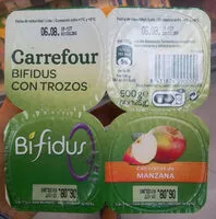 Mängden socker i Bifidus pomme