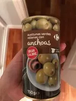 Mängden socker i Aceitunas verdes rellenas con Anchoas