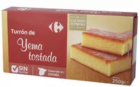 Mängden socker i Turrón yema tostada