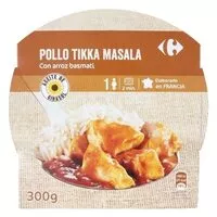 Mängden socker i Pollo tikka con arroz basmati