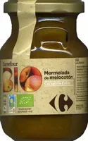 Mängden socker i Mermelada de melocotón ecológica "Carrefour Bio"