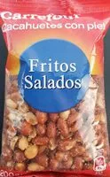 Mängden socker i Cacahuètes grillées et salées