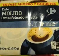 Mängden socker i Café molido mezcla desCaféinado
