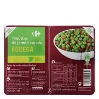 Mängden socker i Tiras de jamón