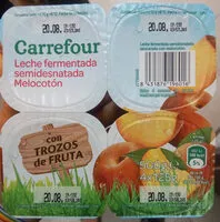 Mängden socker i Leche fermentada Con Melocoton