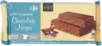 Mängden socker i Turrón crujiente negro