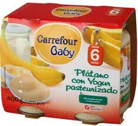 Mängden socker i Tarrito plátano con yogurt