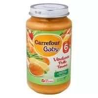 Mängden socker i Tarrito verdura con pollo y ternera