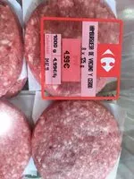 Mängden socker i Hamburguesa de vacuno y cerdo