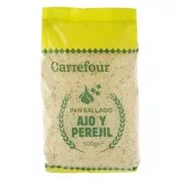 Mängden socker i Pan rallado con ajo y perejil