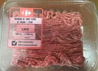 Mängden socker i Preparado de carne picada de vacuno y cerdo