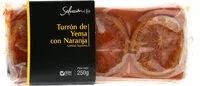 Mängden socker i Turrón yema con naranja
