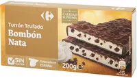 Mängden socker i Turrón choco bombón nata