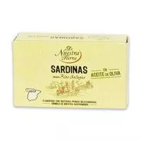 Mängden socker i Sardinas rías gallegas en aceite de oliva