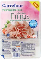 Mängden socker i Pechuga de pavo finas lonchas reducido en sal