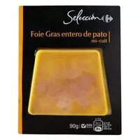 Mängden socker i Foie gras entero de pato