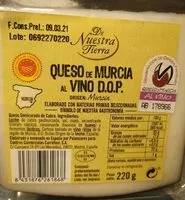 Mängden socker i Queso de Murcia al vino D.O.P