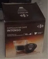 Mängden socker i Cápsulas de café intenso