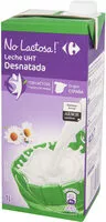 Mängden socker i Leche sin lactosa desnatada