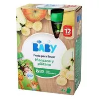 Mängden socker i Pouch manzana-plátano