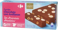 Mängden socker i Turrón chocolate avellanas sin azúcar