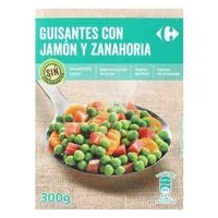 Mängden socker i Guisantes con jamón