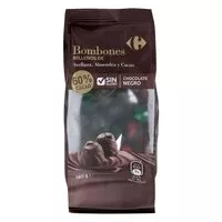 Mängden socker i Bombones rellenos de avellana, almendra y cacao