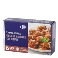 Mängden socker i Zamburiñas en salsa marinera con tomate