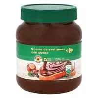 Mängden socker i Crema cacao 13% avellana sin aceite de palma