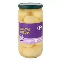 Mängden socker i Patatas enteras s/sal añadida