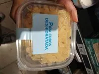 Mängden socker i Piña cubos deshidratada