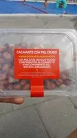 Mängden socker i Cacahuete con piel crudo
