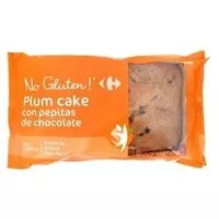 Mängden socker i Plum cake con pepitas de chocolate sin gluten