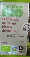 Mängden socker i Preparado de carne picada de vacuno