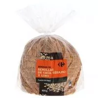 Mängden socker i Hogaza de pan semillas de chia sesano y lino