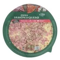Mängden socker i Maxi pizza jamón y queso
